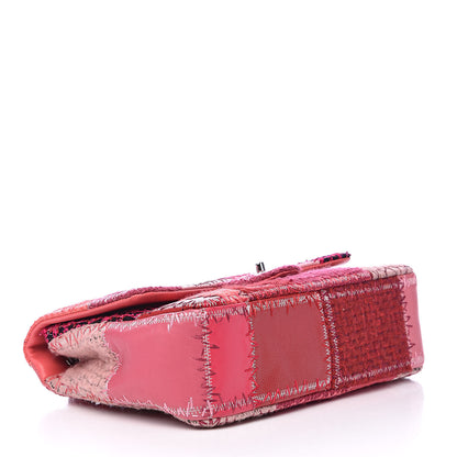 Chanel Tweed Patchwork Jumbo Single Flap Pink 4 of 12
