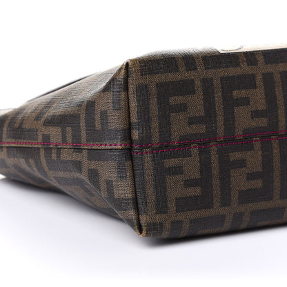 Fendi Zucca Spalmati Ladybug Print Mini Roll Tote Tobacco Pink 10 of 11