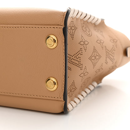 Louis Vuitton Calfskin Mahina Braided On My Side PM Arizona Brown 9 of 9