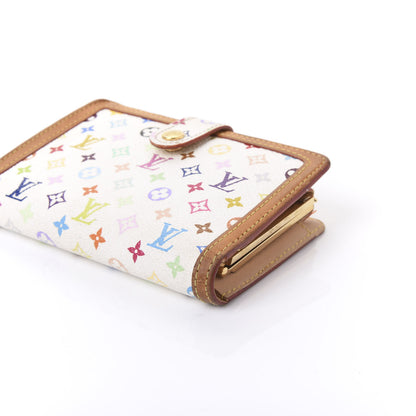 Louis Vuitton Monogram Multicolor French Purse Wallet White 6 of 9