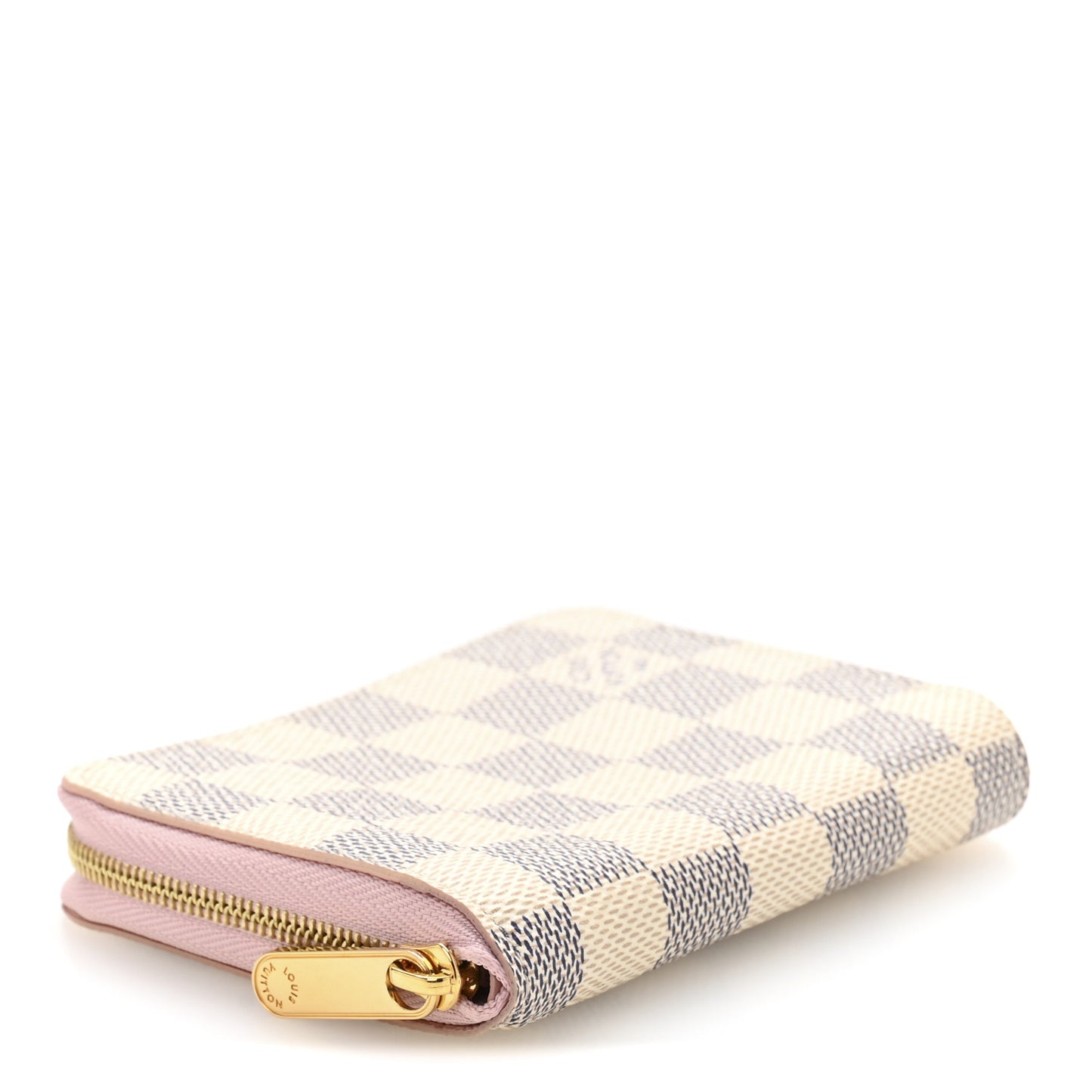 Damier Azur Zippy Coin Purse Rose Ballerine