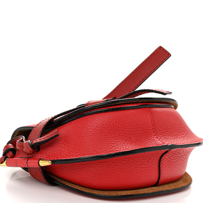 Loewe Grained Calfskin Mini Gate Crossbody Bag Scarlet Burnt Red 9 of 10