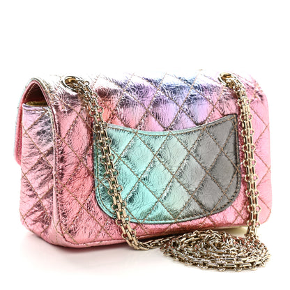 Chanel Metallic Goatskin Quilted Mini 2.55 Reissue Flap Multicolor 3 of 11