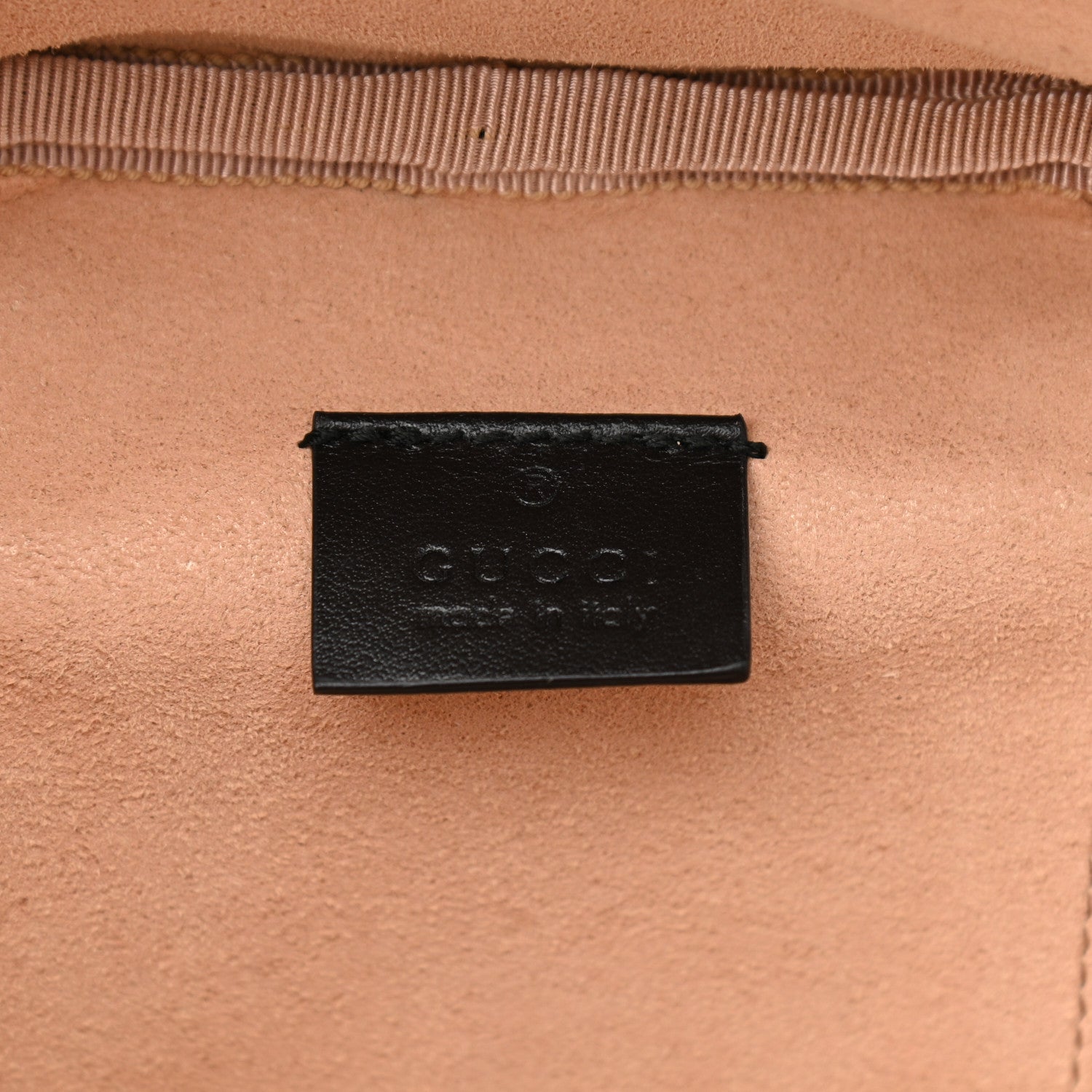 Gucci Calfskin Matelasse Mini GG Marmont Round Backpack Black 6 of 11