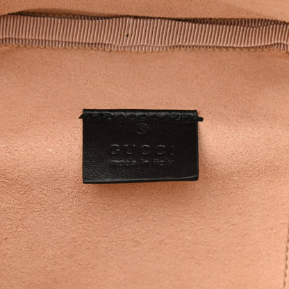 Gucci Calfskin Matelasse Mini GG Marmont Round Backpack Black 6 of 11