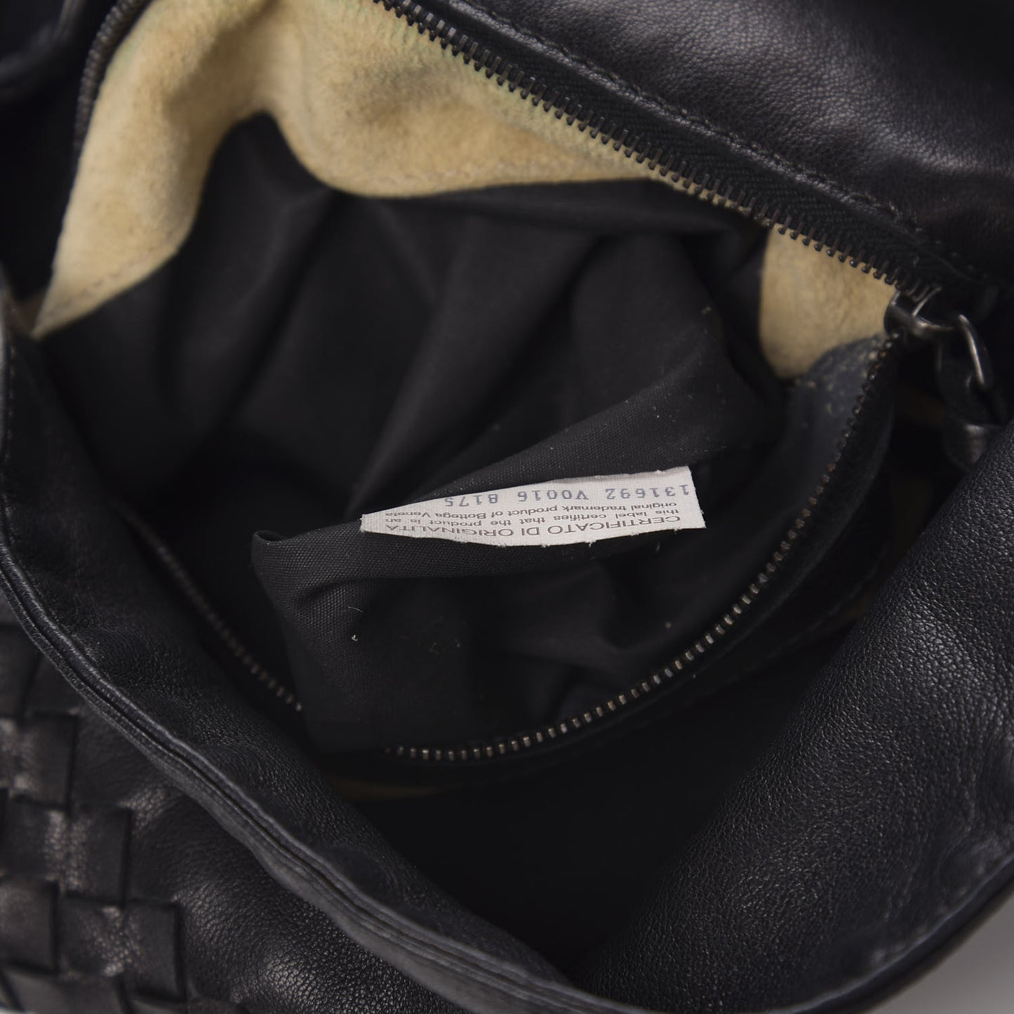 Nappa Intrecciato Hobo Black