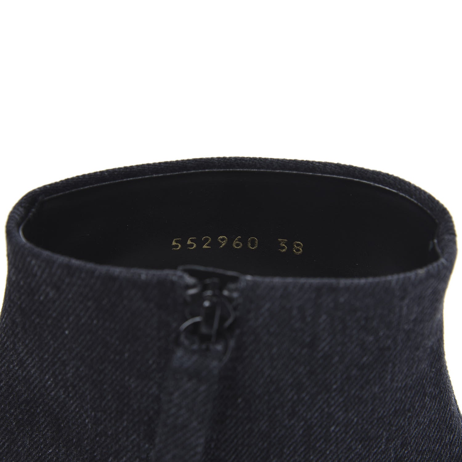 Balenciaga Denim BB Pointy Toe Ankle Booties 38 Black Vintage 7 of 8