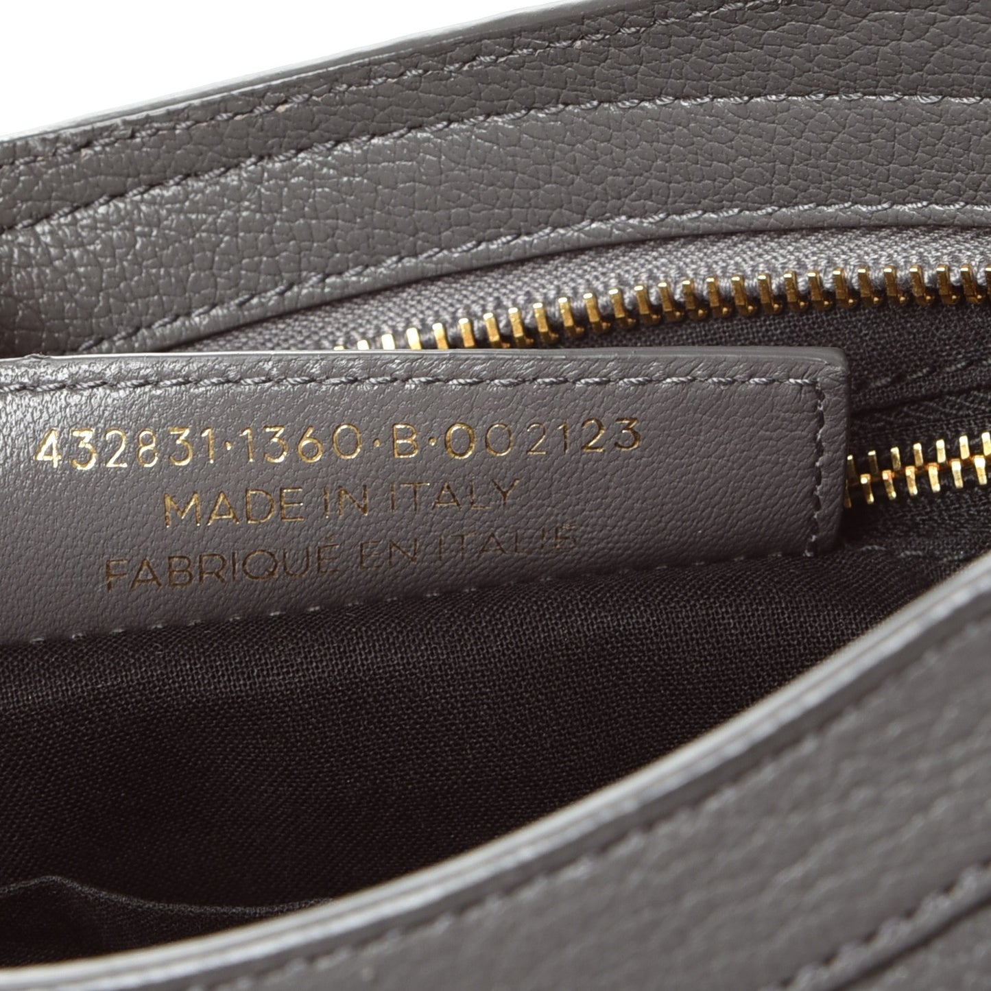 Chevre Gold Metallic Edge Hardware S City Gris Acier