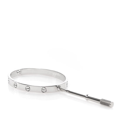 Cartier 18K White Gold LOVE Bracelet 16 5 of 6