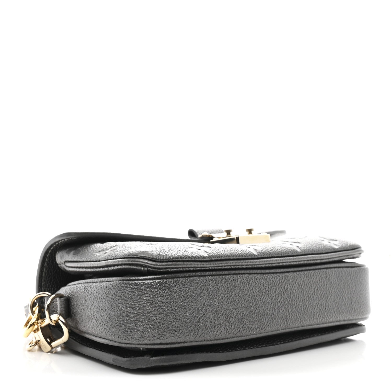 Louis Vuitton Shimmery Empreinte LV Ski Pochette Metis East West Gun Metal 4 of 10