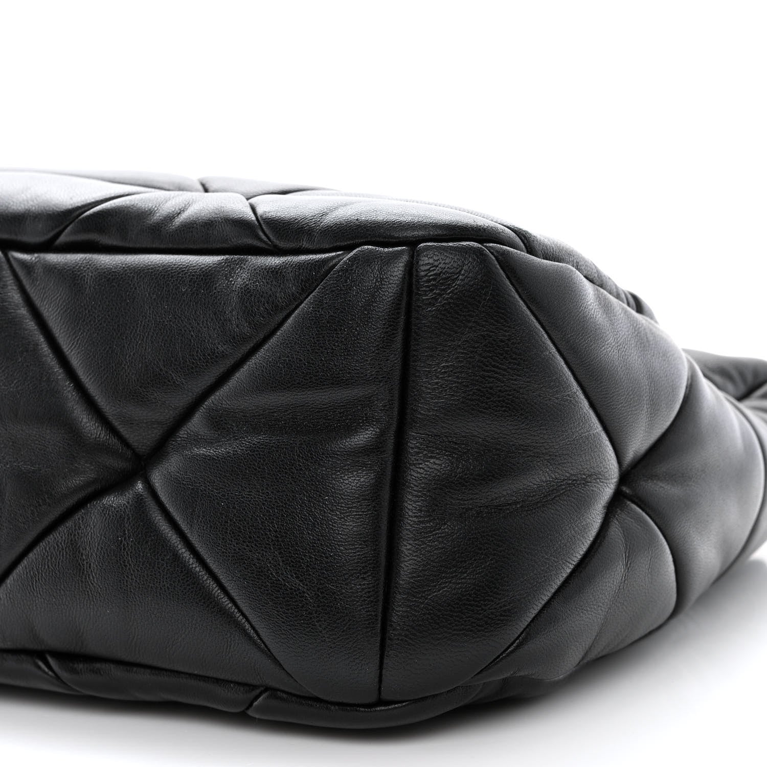 Prada Nappa Re-Nylon Triangle Quilted Patchwork System Shoulder Bag Black 12 of 12