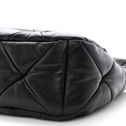 Prada Nappa Re-Nylon Triangle Quilted Patchwork System Shoulder Bag Black 12 of 12