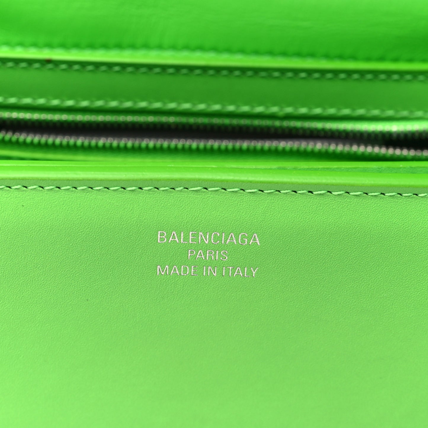 Classic Calfskin Small Lady Flap Bag Acid Green