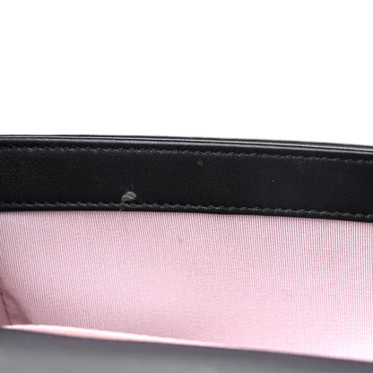 Chanel Calfskin Pearl Chevron Small Boy Flap Black 12 of 13