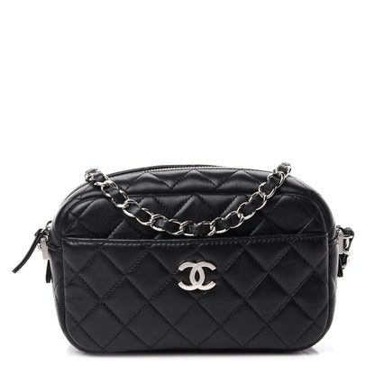 Chanel Lambskin Quilted Small Timeless Camera Case Black 1 of 10