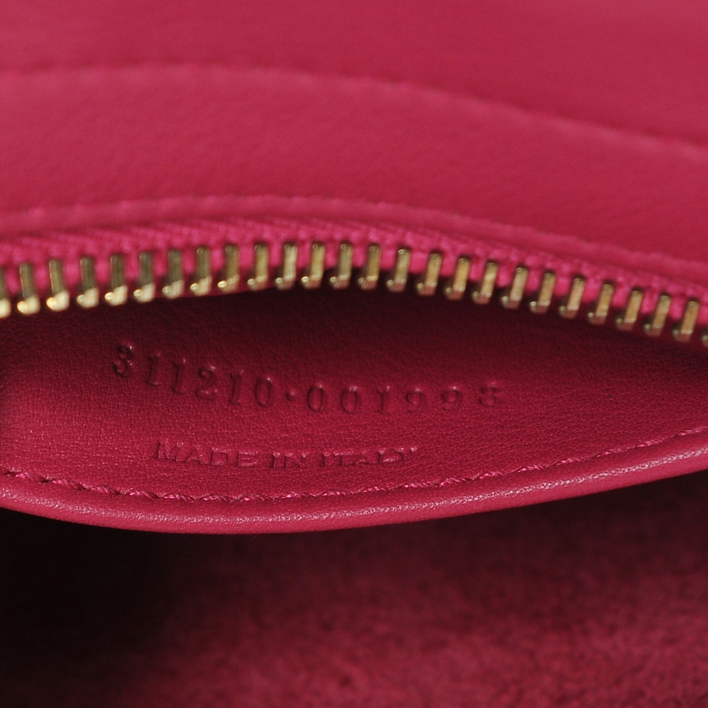 Calfskin Small Classic Y Cabas Fuchsia