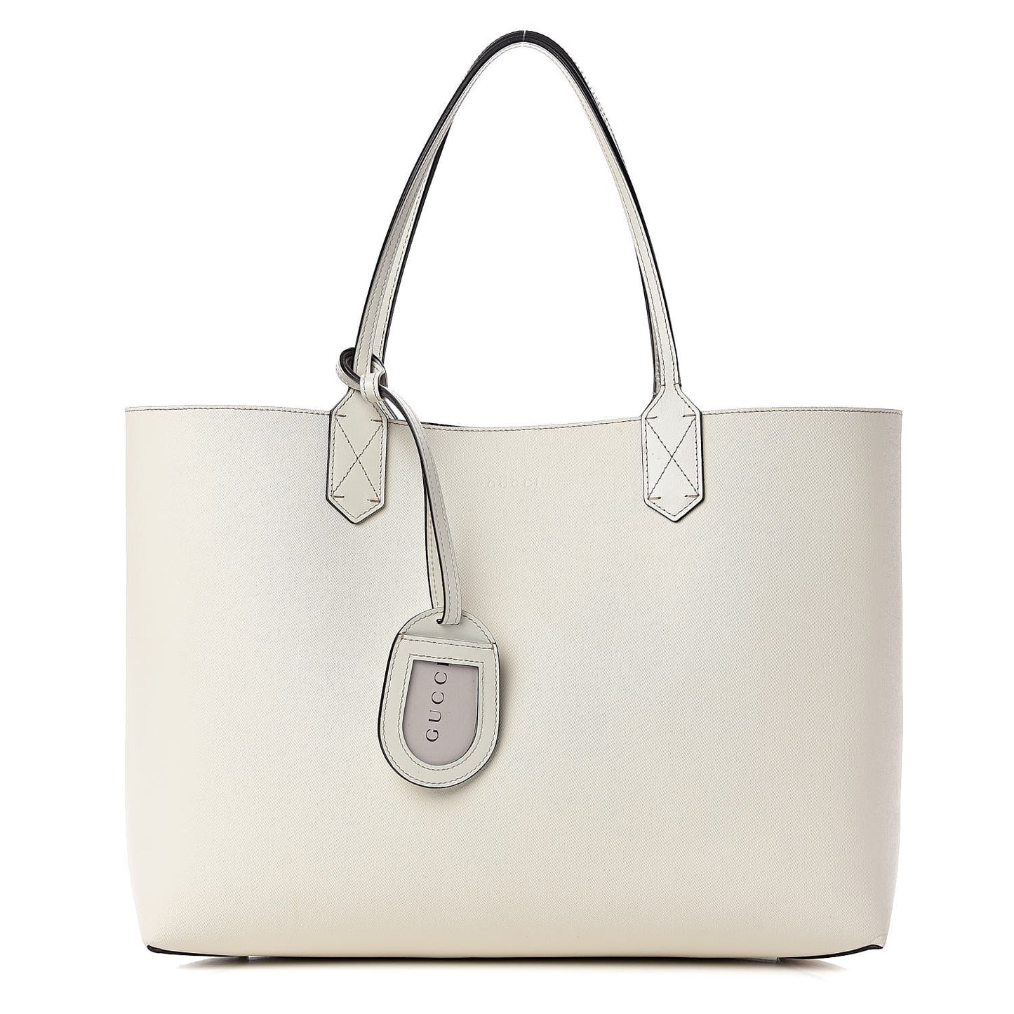 GG Supreme Monogram Medium Reversible Tote Beige White