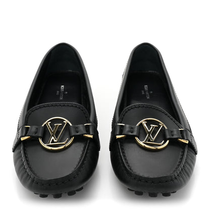 Louis Vuitton Calfskin Dauphine Loafers 36 Black 2 of 11