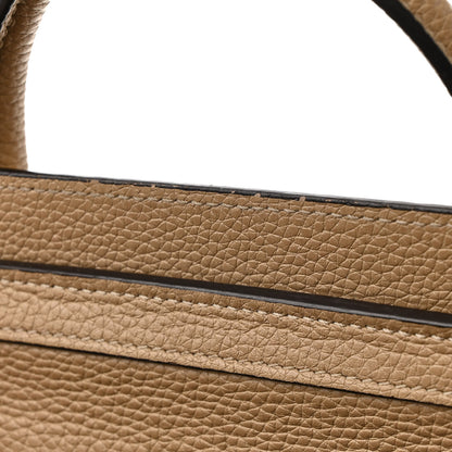Celine Drummed Calfskin Nano Luggage Dune 14 of 26