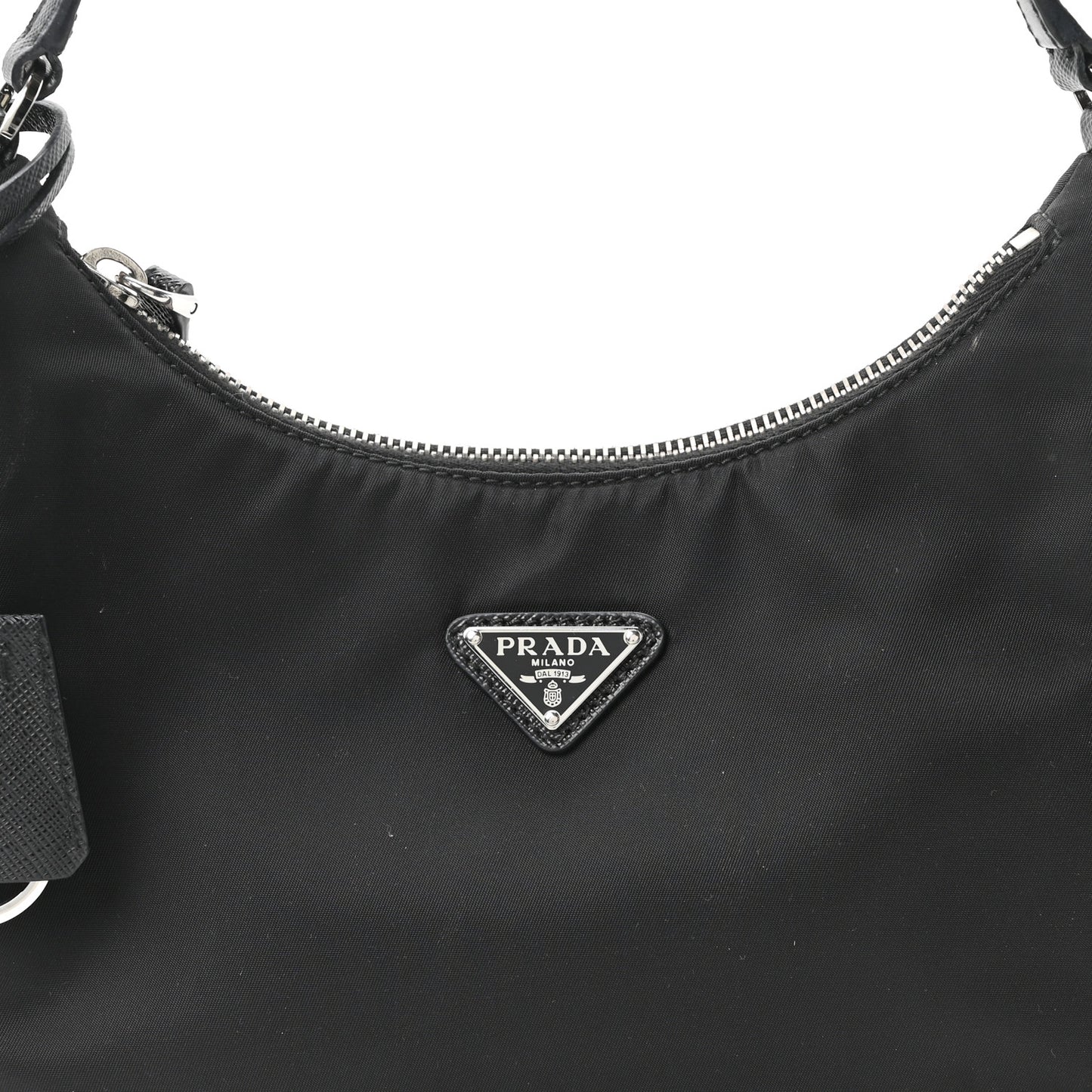 Re-Nylon Saffiano Mini Re-Edition 2005 Bag Black