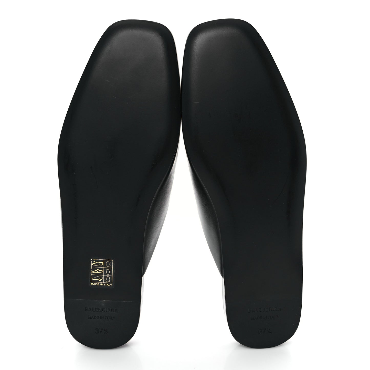 Soft Calfskin Flat Cosy BB Mule Slides 37.5 Black