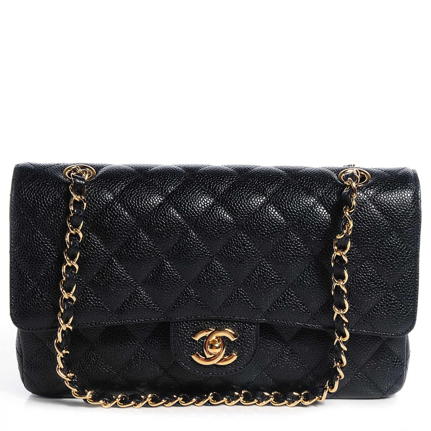 Chanel Caviar Quilted Medium Double Flap Black 1 of 10