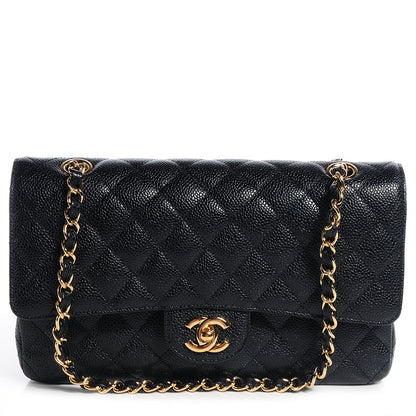 Chanel Caviar Quilted Medium Double Flap Black 1 of 10