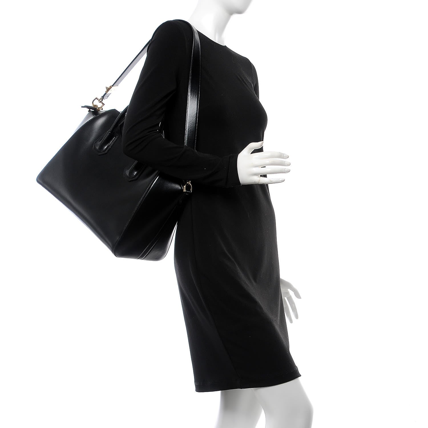 Givenchy Shiny Lord Calfskin Medium Antigona Black 2 of 10
