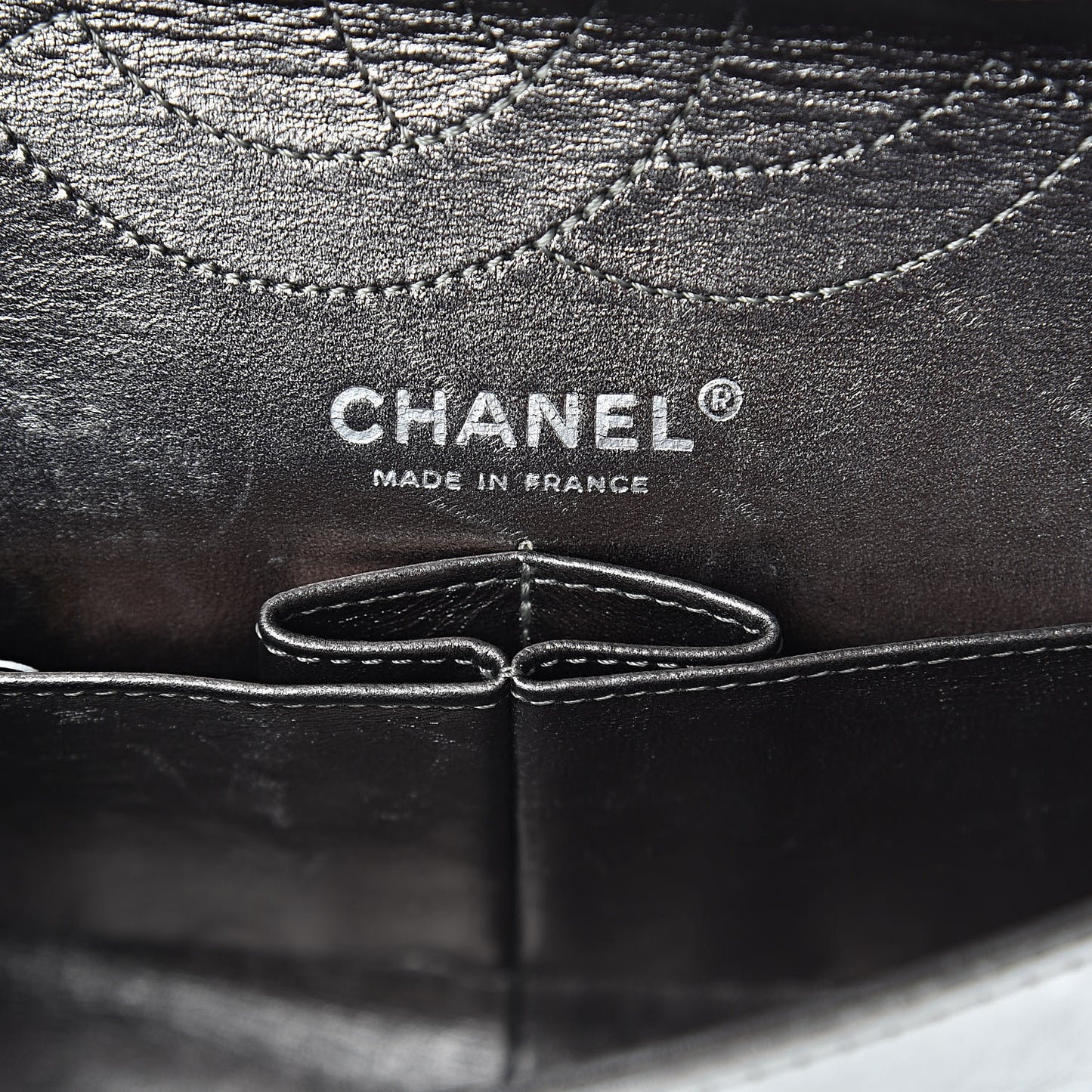 Metallic Aged Calfskin Quilted 2.55 Reissue 226 Flap Silver