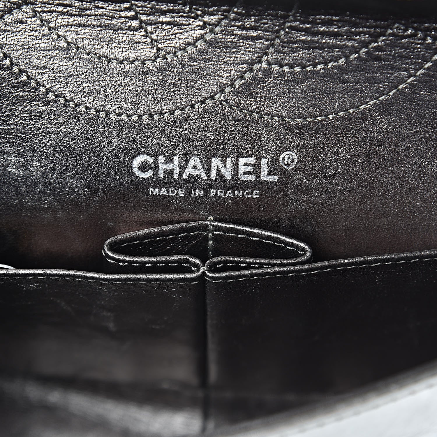 Chanel Metallic Aged Calfskin Quilted 2.55 Reissue 226 Flap Silver 6 of 10