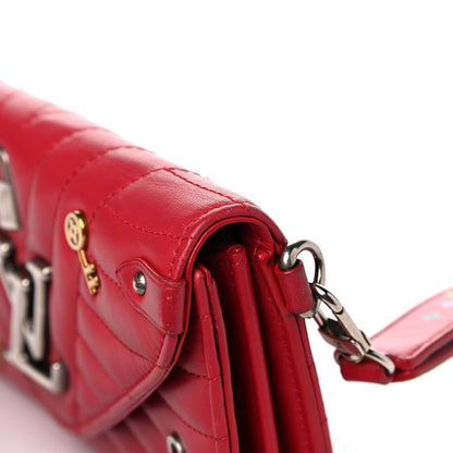 Louis Vuitton Calfskin Love Lock New Wave Long Wallet Red 11 of 14