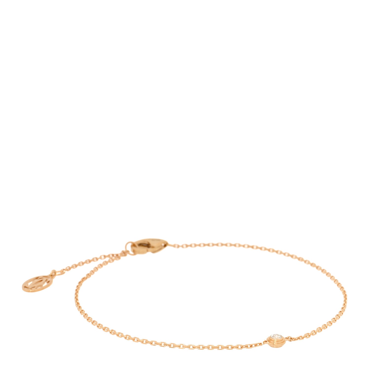 Cartier 18K Yellow Gold Diamond XS D'Amour Bracelet 1 of 4