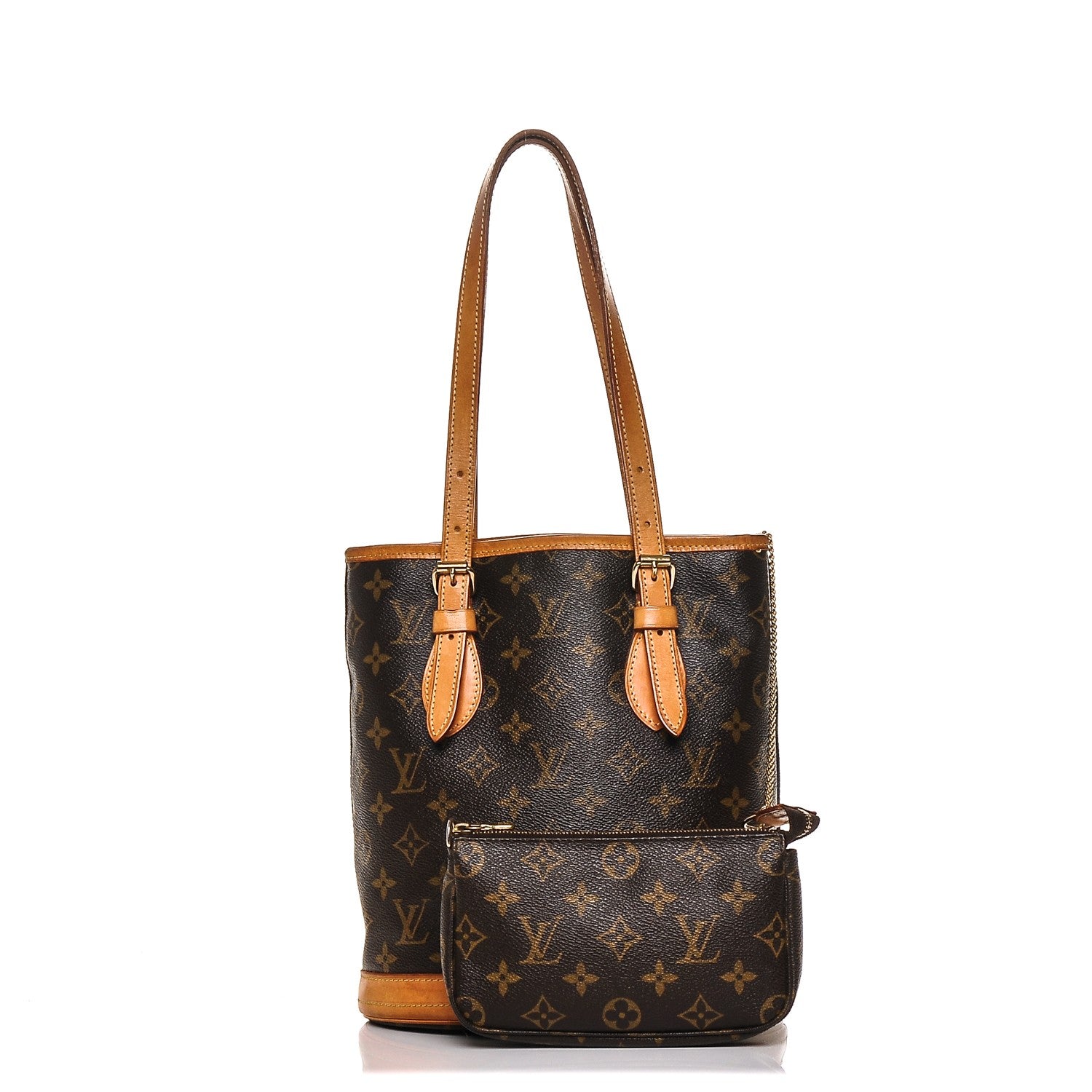 Louis Vuitton Monogram Petit Bucket 23 1 of 8