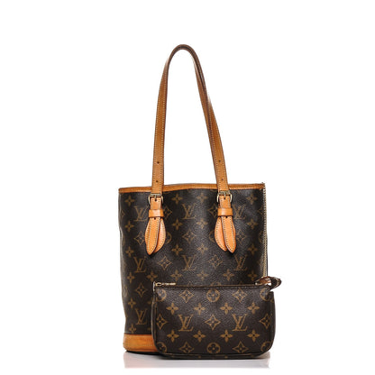 Louis Vuitton Monogram Petit Bucket 23 1 of 8