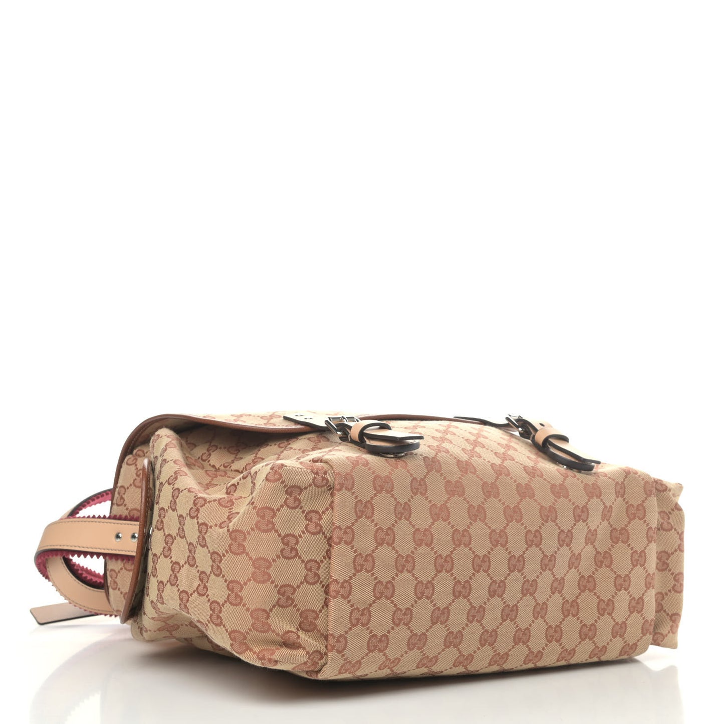 GG Monogram Diaper Bag Beige Ruggine Natural Antique Rose