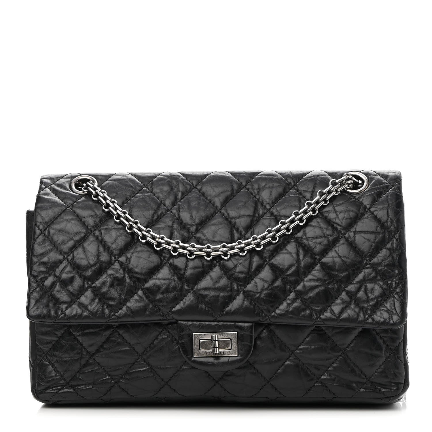Chanel Aged Calfskin Quilted 2.55 Reissue 226 Flap Black 1 of 9