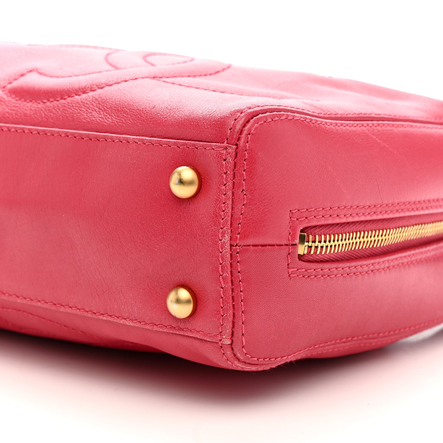 Chanel Lambskin CC Bowler Pink 10 of 14