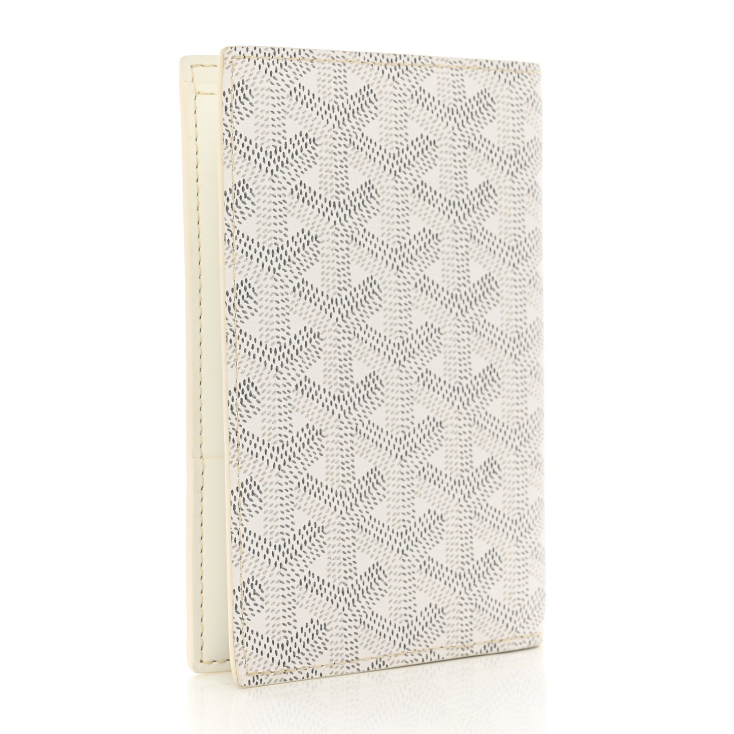 Goyardine Passport Wallet White