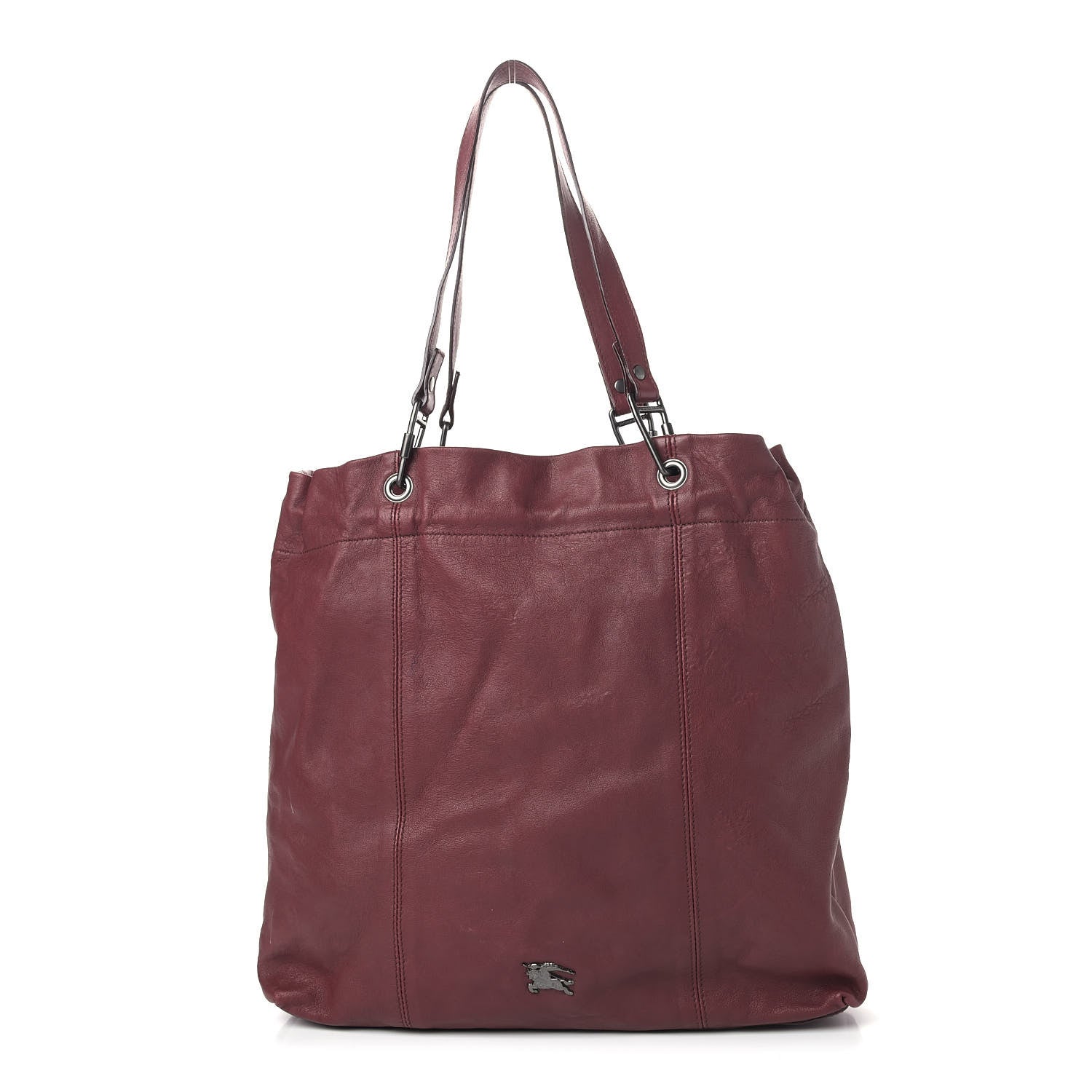 Burberry Calfskin Cinch Cord Shoulder Bag Red 1 of 9