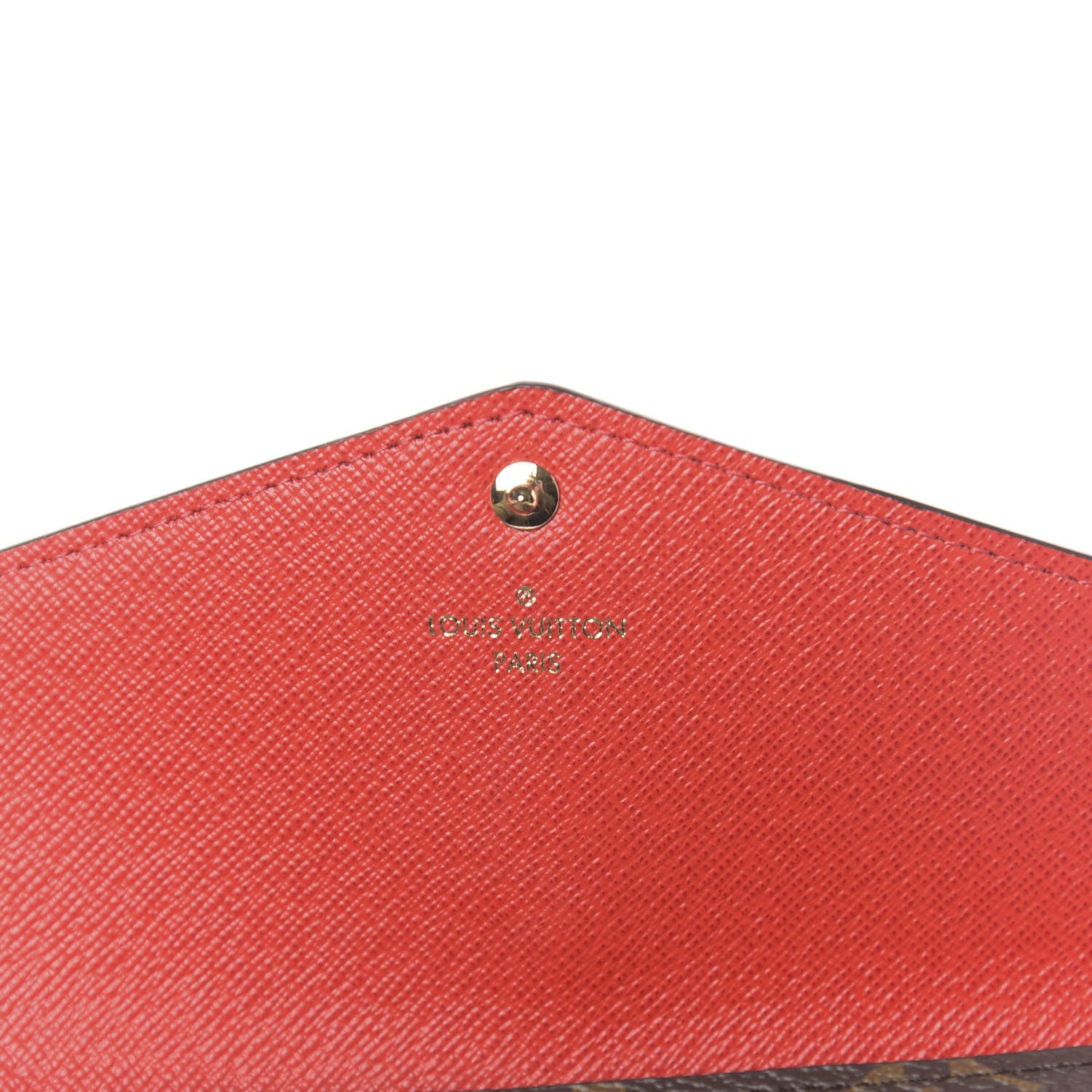 Louis Vuitton Monogram Sarah Wallet NM Coquelicot 6 of 7