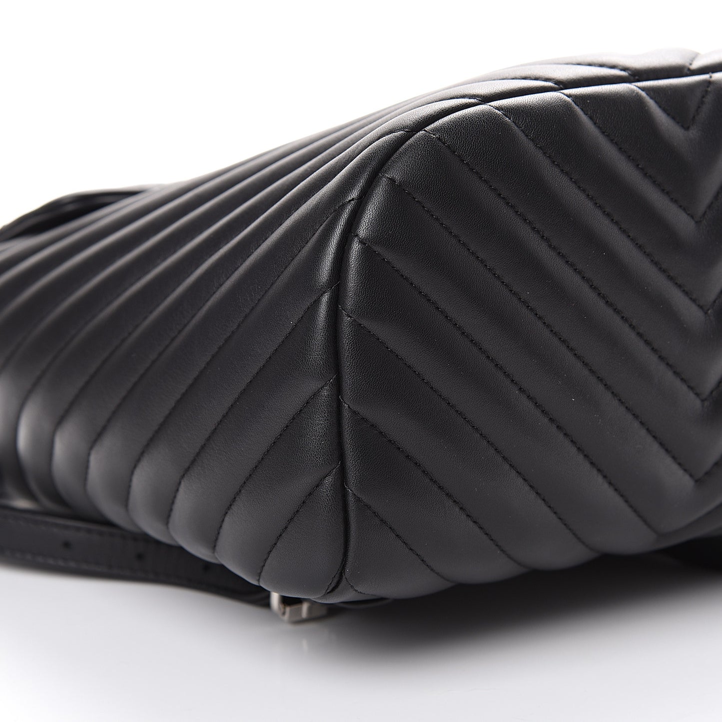 Lambskin Chevron Quilted Small Urban Spirit Backpack Black