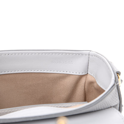 Chloe Calfskin Lizard Embossed Mini C Double Carry Light Cloud 6 of 10