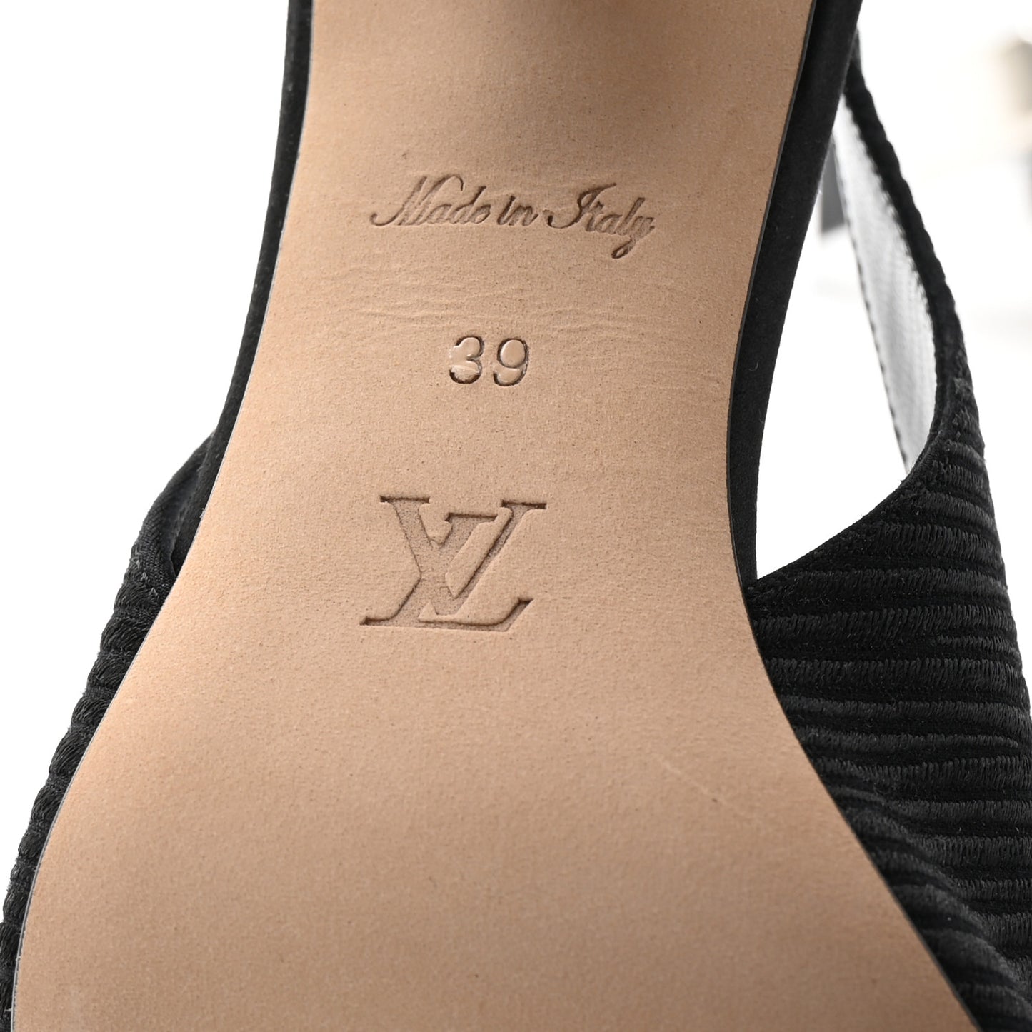 Satin Sparkle Slingback Pumps 39 Black