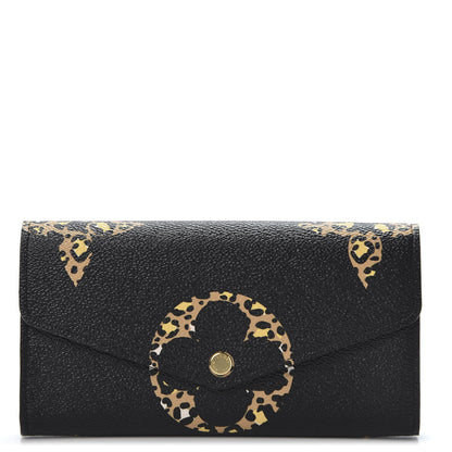 Louis Vuitton Monogram Giant Jungle Sarah Wallet Black 1 of 9