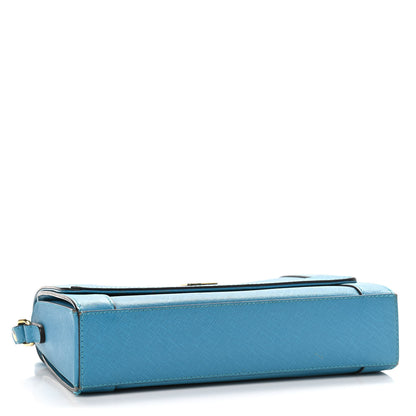MCM Saffiano Crossbody Bag Blue 4 of 16
