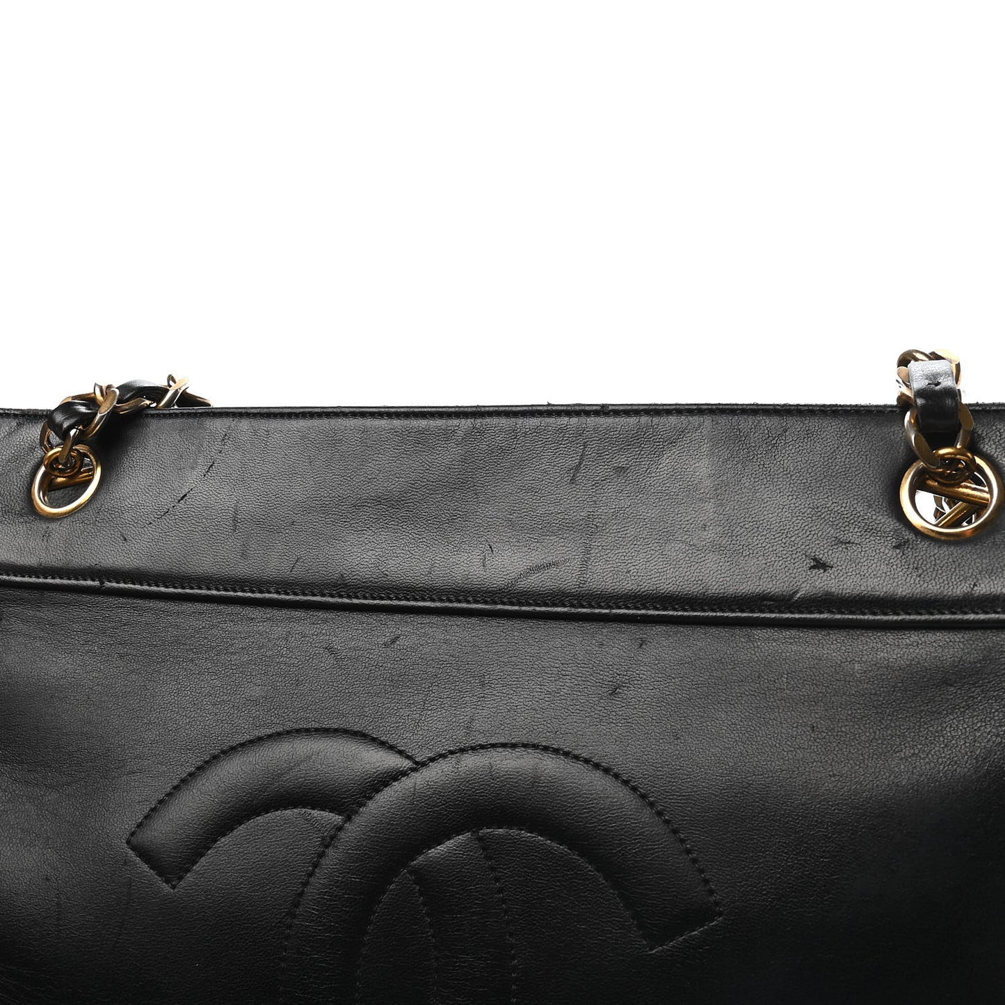 Lambskin CC Shoulder Bag Black