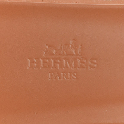 Hermes Box Calfskin Oran Sandals 38 Gold 7 of 10