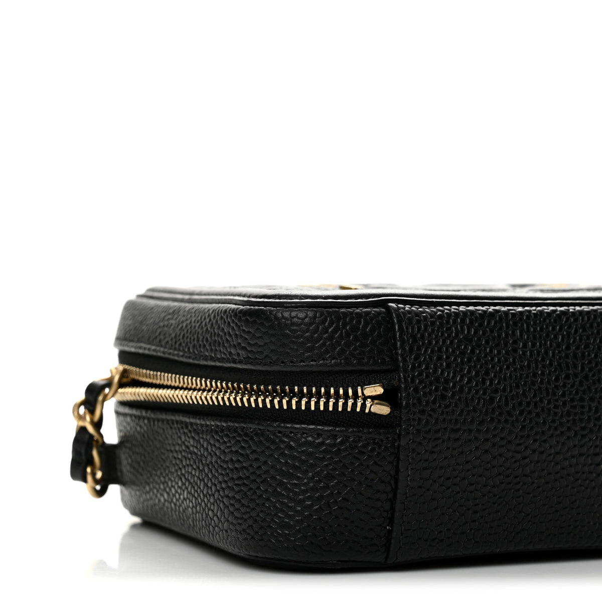 Chanel Caviar Quilted CC Filigree Vanity Clutch With Chain Black 9 of 12