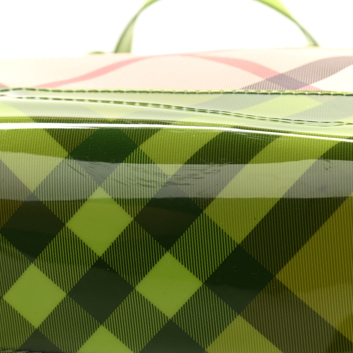 Nova Check PVC Tote Green
