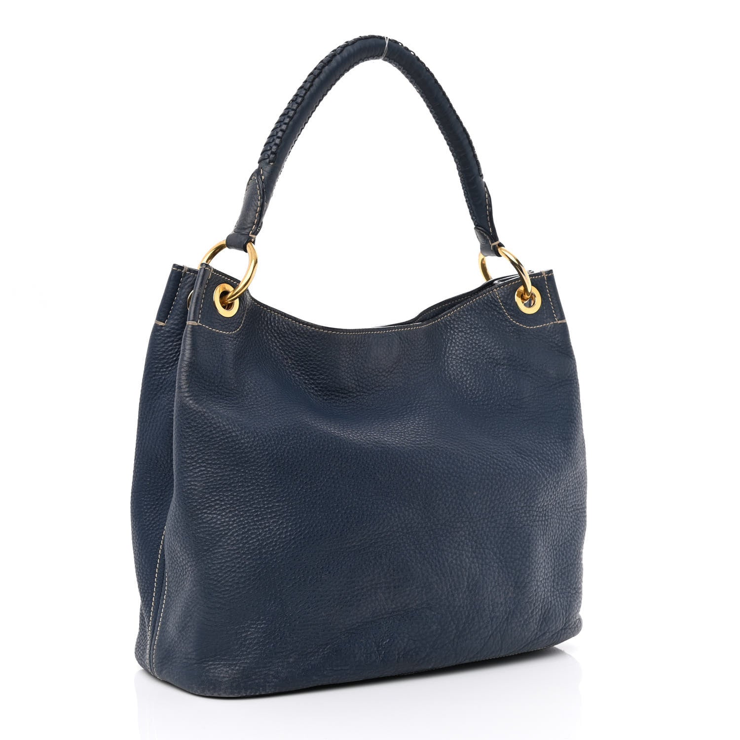Prada Vitello Daino Hobo Bluette 3 of 16